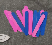 Mini limas 20 piezas para uñas, herramientas de manicura, limas artificiales, desmaquillantes desechables para cutículas, callos de media luna delgados