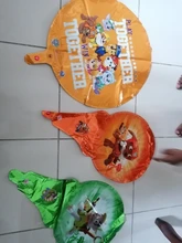 Figuras de acción de la patrulla canina para niños y niñas, juguetes de globos de aluminio, Skye Chase, Rubble, Marshall, modelo, globo, Decoración de cumpleaños, regalo