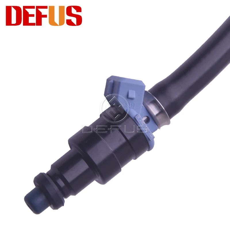 DEFUS 4 шт. топливный инжектор 0280150708 для Fiat Uno Turbo MK1 1.3L 1986-1993 Форсунка впрыска топлива форсунки хвост Бико 16 Ом