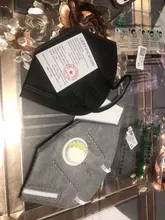 Mascarilla facial KN95 con válvula de respiración, máscara antipolvo con válvula equivalente a FFP2, cerca de FFP3, 1/5/10/20/50/100 Uds.