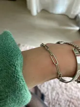 Pulsera de acero inoxidable para hombre y mujer, collar de Hip Hop, joyería de moda, novedad