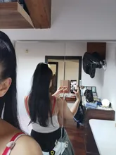 HAIRRO-coleta larga y Lisa para cola de caballo, horquillas, extensión de cabello sintético