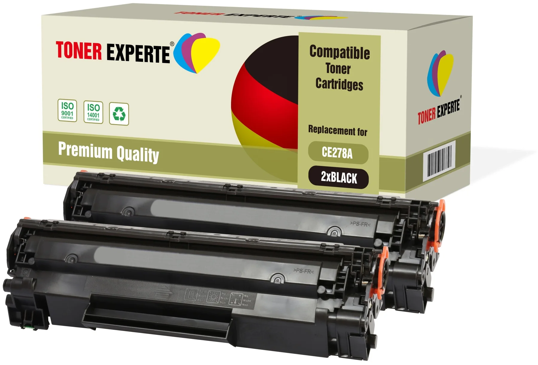 TONER EXPERTE® Compatible CE278A 78A Cartucho de Tóner Láser para HP Canon
