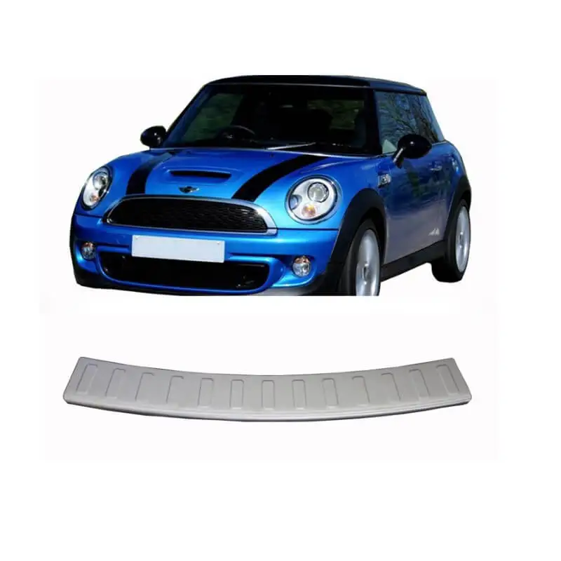 

Chrome Rear Bumper Protector Sill Scratch Guard Cover Stainless Steel fits Mini Cooper 2 R56-R58 2006-2014