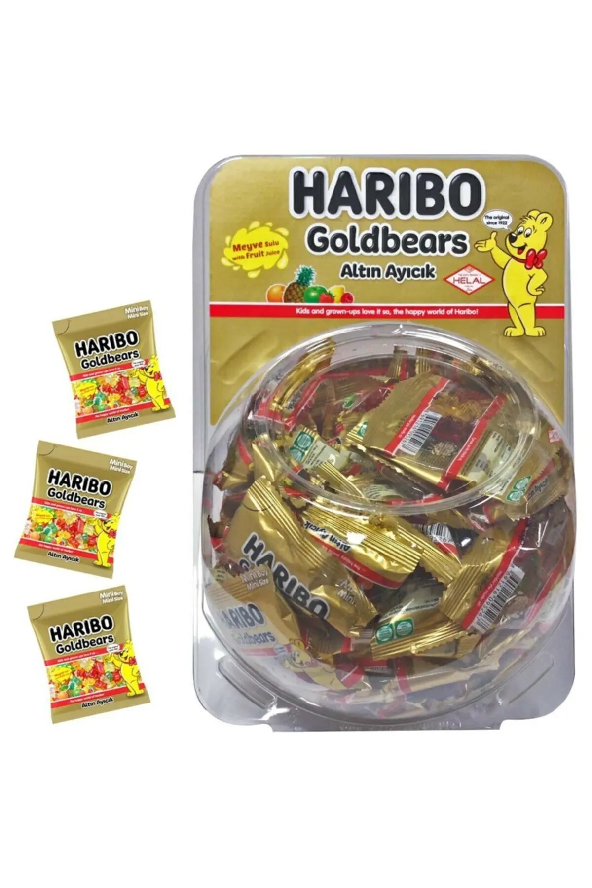 Сфера Haribo с золотыми медведем 12 5 г * 75 штук сладости Marshmallow рекламный и