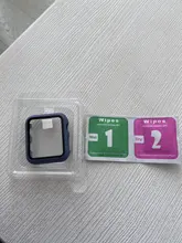 Cristal + funda para apple watch, Protector de pantalla templado de 44mm, 40mm, 42mm y 38mm, accesorios para apple watch series 6, 5, 4, 3