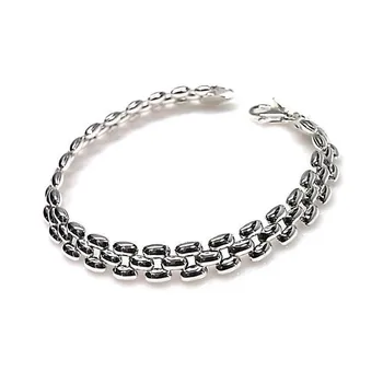 

Law silver bracelet 925m smooth type panter brightness [AC0311]