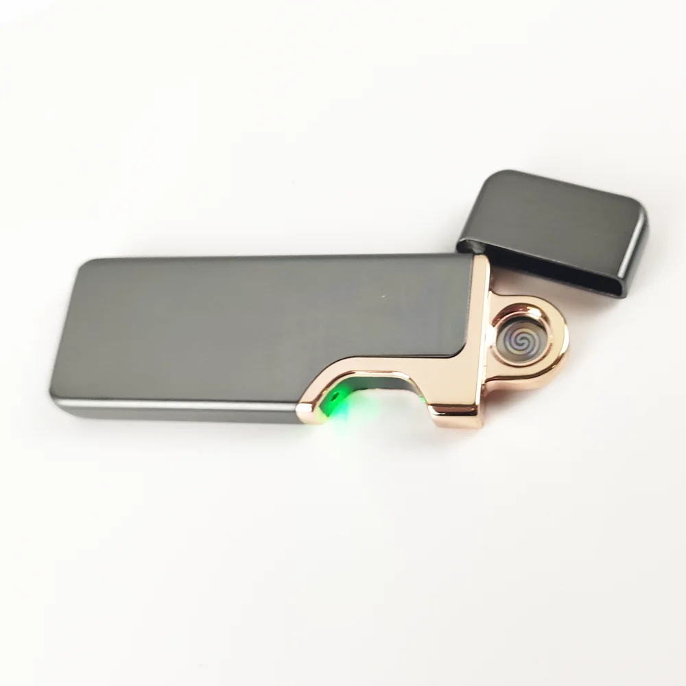 Серый сенсорный контроль зажигалка с нитью USB - Цвет: DK-807