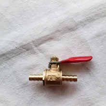 Pipe-Fittings Valve Ball Hose Barb Inline Water-Oil Brass Shutoff 6mm-12mm Air-Gas