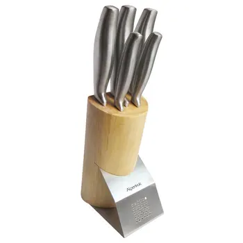 

Knife set on wooden stand 6 items ak-2103