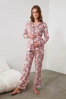 

Trendyol Flower Patterned Knitted Pajama set THMAW21PT0583