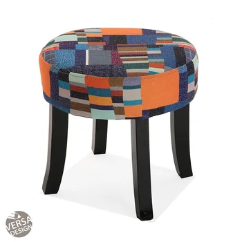 

Versa Home Etna puff round textile material with print 21350405