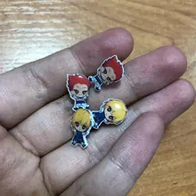 2020 Anime nuevo a tiempo completo-Huntter personajes Kawaii dibujos animados artesanía de resina epoxi joyería pendientes de regalos