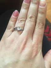 AAA superior Cubic Zirconia anillos de promesa de Color plata anillos de compromiso de boda regalos de aniversario para la Mujer