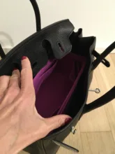 Bolsas de fieltro hechas a mano para H 25, bolsa organizadora de maquillaje 30 k s, 35, 40, 3MM, organizador portátil con forma de base cosmética