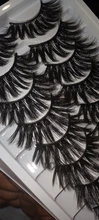 5/8/12 pares 3D pelo de visón pestañas falsas hecho a mano pestaña larga Natural Wispy pestañas tupidas reutilizable extensión de pestañas postizas
