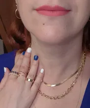 17KM-Conjunto de anillos de cadena de ancho de oro Punk para mujer y niña, sortijas finas irregulares para dedo, regalo, joyería para fiesta 2021