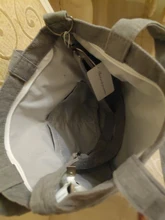 Bolso de hombro de pana para mujer, de tela a rayas, informal, con cremallera, cruzado de lona, Lindo bolso compras