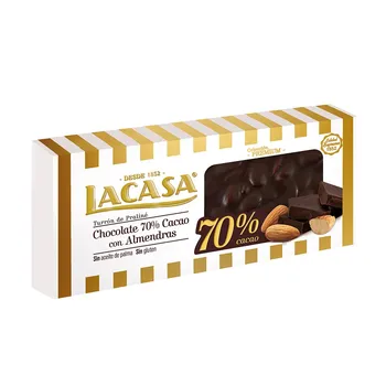 

Black Chocolate turret 70% cocoa and almonds