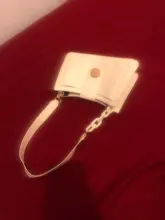 Bolso de mano con estampado de cocodrilo para mujer, bolsa de hombro pequeña con cadena de Color caramelo, diseño a la moda, de cuero, para axila, 2020
