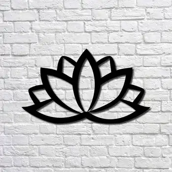 

Металлический декор стен Lotus 20x11.6 cm дизайн интерьера домашнего