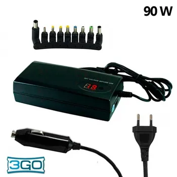 

Cargador Red Universal Orden. Portátiles 90w 3GO Adaptador Coche (9 conect)