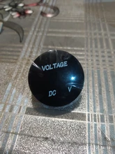 Voltímetro Digital para motocicleta, voltímetro Digital con pantalla LED, resistente al agua, Mini DC5V-48V redondo