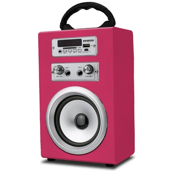 

INFINITON K8 Karaoke speaker-pink, Bluetooth, USB, SD, FM Radio