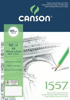 

Album Canson 1557, on the spring, 50 liters., 120 gr/m2, 14.8x21 cm