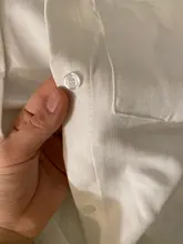 White Blouse Official-Tops Green Shirt Spring-Pocket Oversized Blusas Long-Sleeve Lizkova