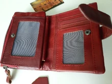 Coin Purse Money-Bag Portomonee Walet KAVIS Genuine-Leather Rfid Small Female Girls Lady
