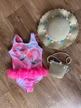 Bañador de flamenco para niñas de 1 a 8 años, traje de baño de una pieza, ropa de baño para chico y niña, ropa de playa SW332, novedad de 2021