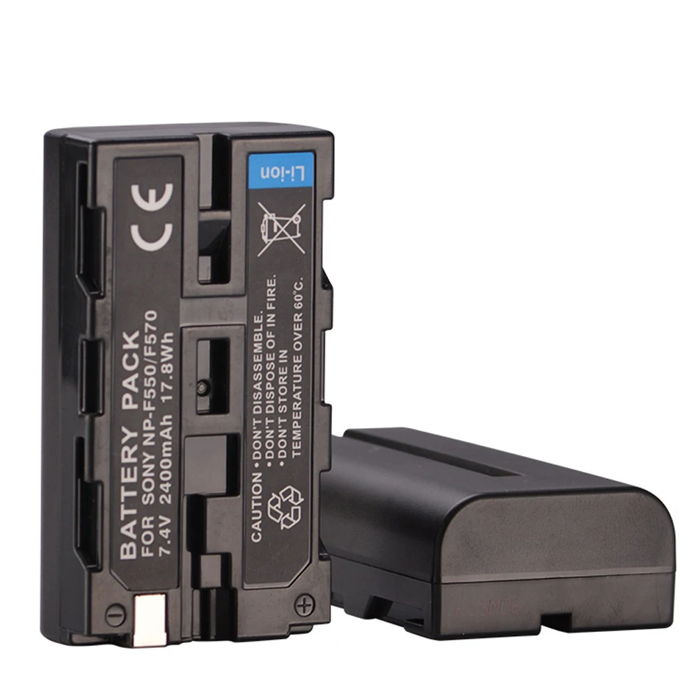 NP-F550/570 Аккумулятор для цифровой камеры(2400 mAh, 7,2 V, литий-ионный)-совместим с sony NEX FS700, HXR NX5U, HDR FX1, NEX FS100