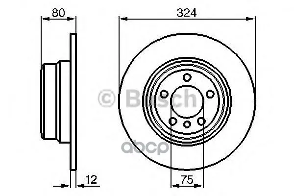 Тормозной Диск 0986479167 Bosch арт. 0986479167