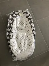 Cama nido para bebé de 85x50cm con almohada, cuna portátil de viaje, cuna de algodón para bebé recién nacido, cuna parachoques