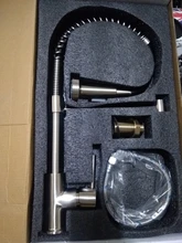 Mixer Tap Nozzle Deck-Mounted Stream-Sprayer Kitchen Faucet Cold-Taps Rotation Matte Black