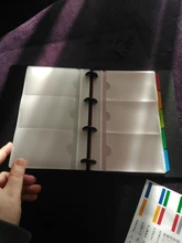 Organizador de tarjetas de negocios para hombre y mujer, carpeta de crédito, manga de almacenamiento de archivos, soportes de Tarjeta De Nombre, 5 pestañas de índice