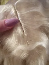 Mechones de pelo ondulado rizado natural, extensiones de cabello sintético con cierre, pelo rubio degradado, fibra de 20 pulgadas, envío gratis