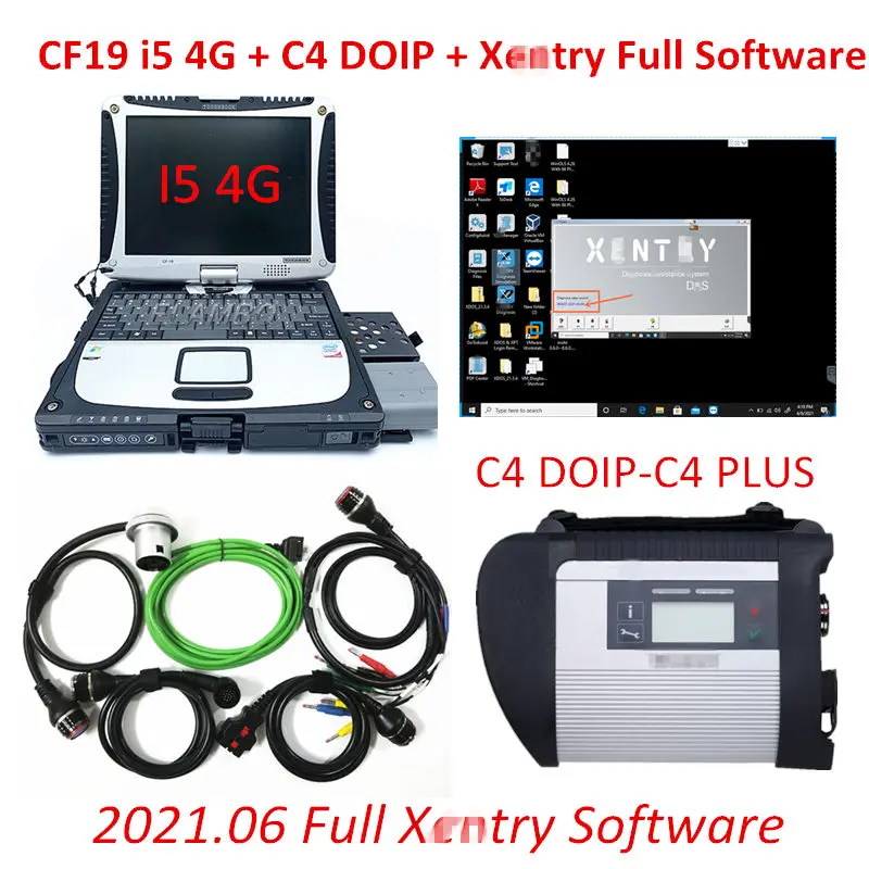 Il Più Recente Software Completo Xentry 2021.06, Dt-S, Doip Vci C6,Mb Star C5 C4, )Book Cf19 I5 Laptop X220T I5 Fz-G1 Tablet,Vci. Diagnosi