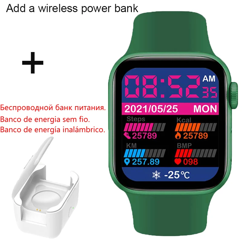 IWO Smart Watch Men Series 7 Wireless Charge Smartwatch Women Heart Rate Watches Bluetooth Call Fitness Tracker For Android IOS 