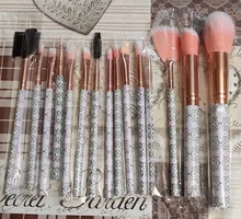 Juego de brochas de maquillaje de mármol, 5/8/10/15 Uds., para sombra de ojos, base en polvo, Control de bordes, pincel para maquillaje, belleza cosmética