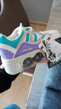 Deformación zapatillas de zapatos de ruedas de patines de colores zapatos de Skate zapatos de tendencia de moda para niños Unisex Parkour correr zapatos de Patinaje