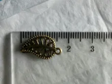 Colgantes de hojas de árbol de 17x9mm, 50 Uds., colgantes, collar, pulsera, tobillera, accesorios para fabricación de joyas, DIY