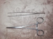 Pinza hemostática de acero inoxidable, kit de herramientas quirúrgicas, pinzas de pesca, abrazaderas con fijación hemostática, hv3n