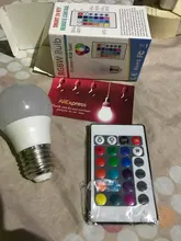 Spotlight-Bulb Bombillas Led-Rgb-Lamp Remote-Control Dimmable E27 110V 220V 10W 2835