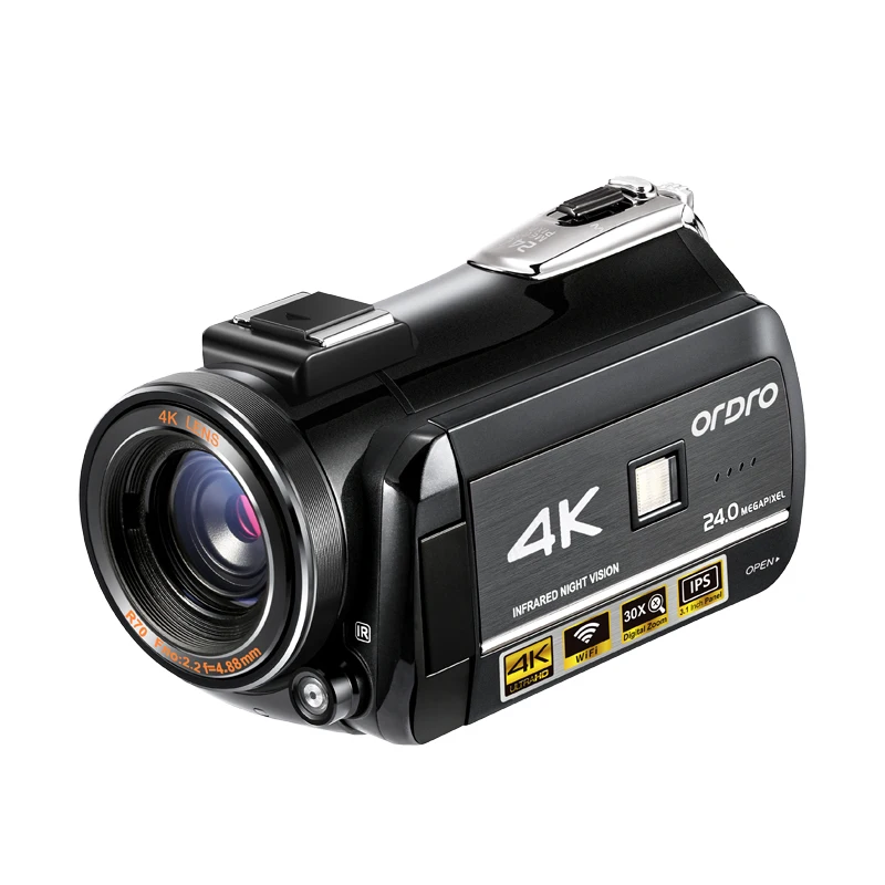 Cámara de vídeo 4K profesional Ordro AC3 IR, visión nocturna, grabadora Digital Vlog Filmadora para YouTube Blogger _ - Mobile