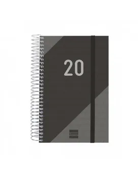 

SPIRAL AGENDA YEAR BLACK VIEW DAY FOR PAGE E5 132X181X18 MM 2020 FINOCAM