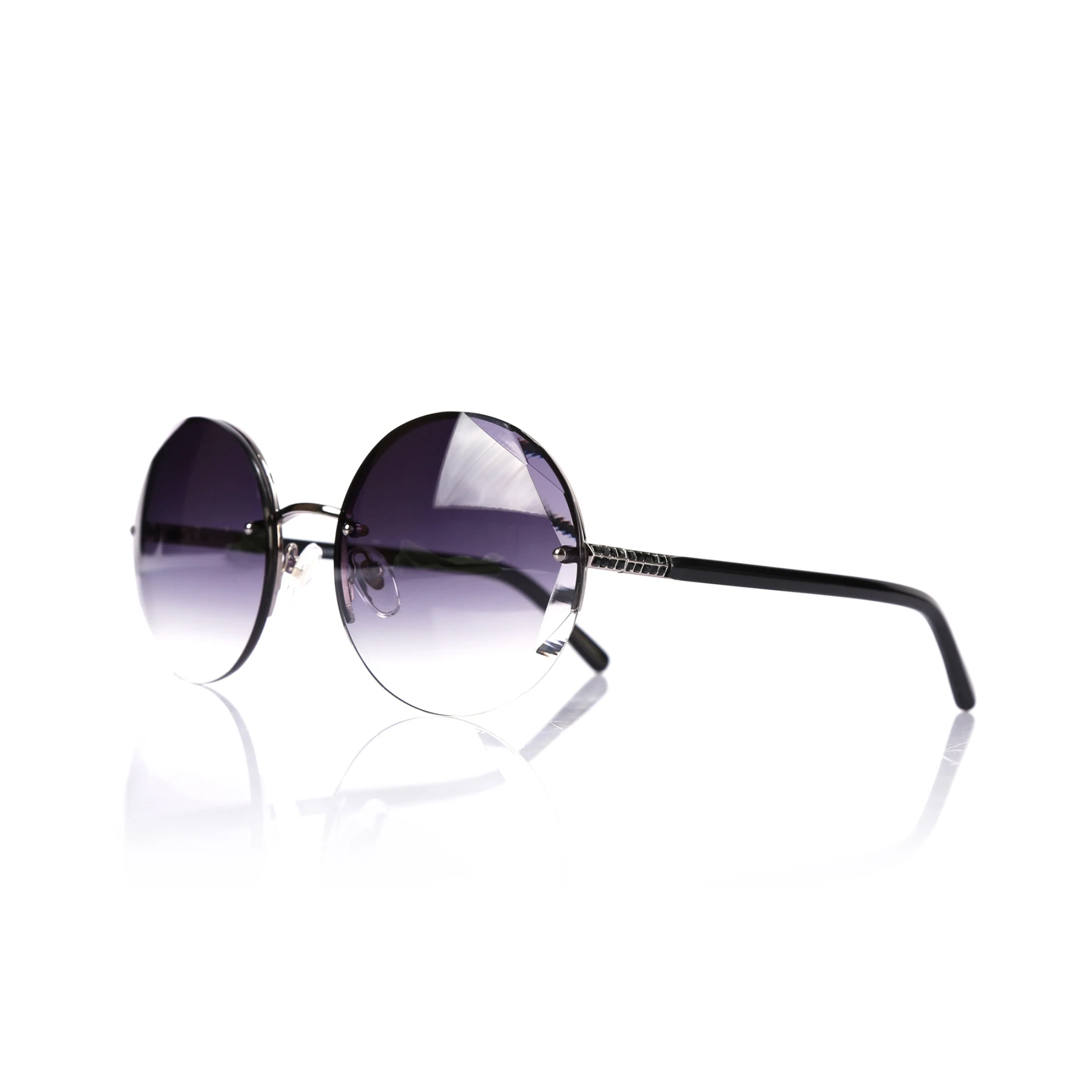 

Women's sunglasses hw 1690 02 facet silver polycarbonate round round 60-20-135 hawk