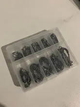 Fly Fishing Hook Worm Jig-Hole-Pesca High-Carbon-Steel Barbed-3 Pond 10-Series 100pcs/Box