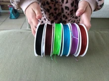 OlingArt/0,3/0,5/0,7/1,0 MM variado multicolor opciones de hilo de Nylon línea/cable/gargantilla con cuerda pulsera de pendientes de collar de fabricación de joyas